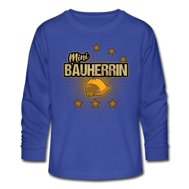 Einzug Langarmshirt - Minibauherrin - Baustellenkinder