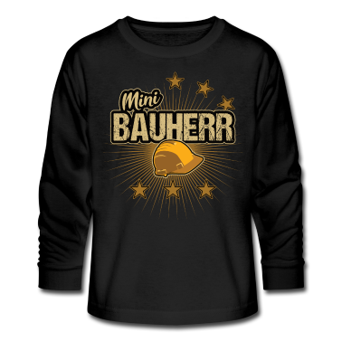 Einzug Langarmshirt - Minibauherr - Baustellenkinder
