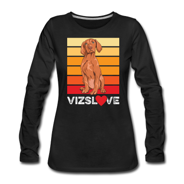 Einzug Langarmshirt - Magyar Vizsla Spruch für einen Vizsla Liebhaber