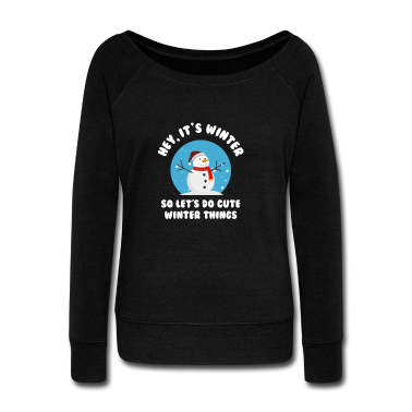 Einzug Langarmshirt - Hey. Es ist Winter - also lasst uns süße Winter...
