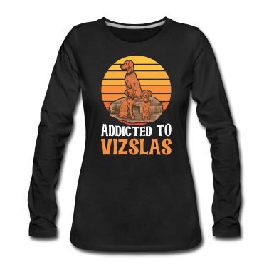 Einzug Langarmshirt - Hundefreund Spruch für einen Vizsla Liebhaber