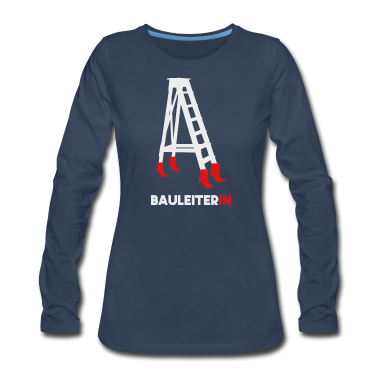 Einzug Langarmshirt - Bauleiterin Bauherrin Bauleiter Bauherr Hausbau