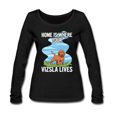 Einzug Langarmshirt - Vizsla Hund Design für einen Vizsla Besitzer