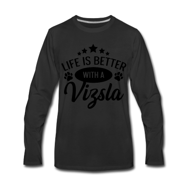 Einzug Langarmshirt - Vizsla Spruch für einen Magyar Vizsla Züchter