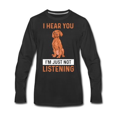 Einzug Langarmshirt - Hundefreund Spruch für einen Vizsla Besitzer