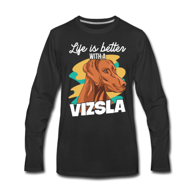 Einzug Langarmshirt - Magyar Vizsla Design für einen Magyar Vizsla