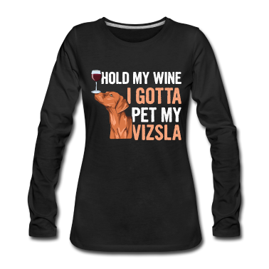 Einzug Langarmshirt - Vizsla Hund Design für einen Magyar Vizsla Fan