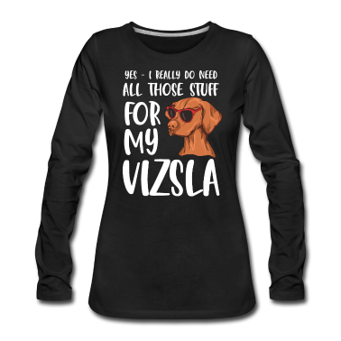 Einzug Langarmshirt - Magyar Vizsla Spruch für einen Vizsla Besitzer
