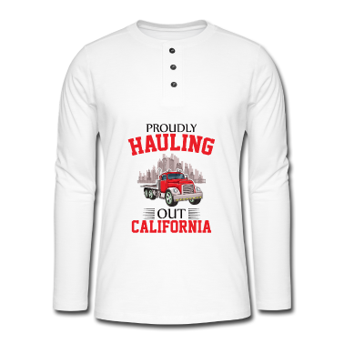 Einzug Langarmshirt - Möbeltransport Kalifornien Lastwagen Haus