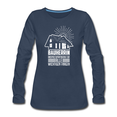Einzug Langarmshirt - Bauherrin Hausbau renovieren
