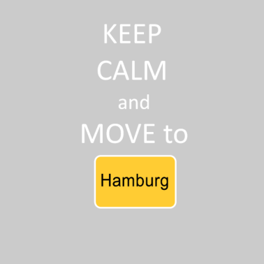 Motiv Keep calm and move to Hamburg