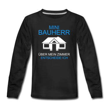 Einzug Langarmshirt - Kleiner Bauherr Geschenk Richtfest Hausbau Bau