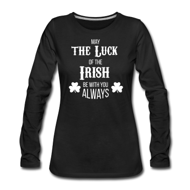 Einzug Langarmshirt - Luck of the Irish - Geschenk