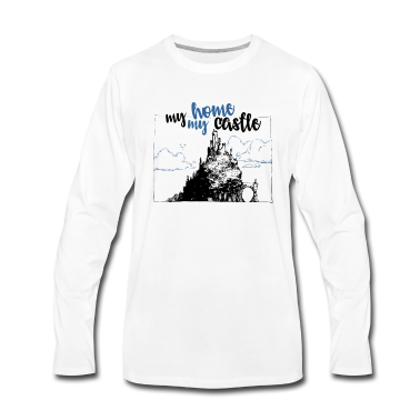 Einzug Langarmshirt - My home is my castle - Bauherr - Richtfest