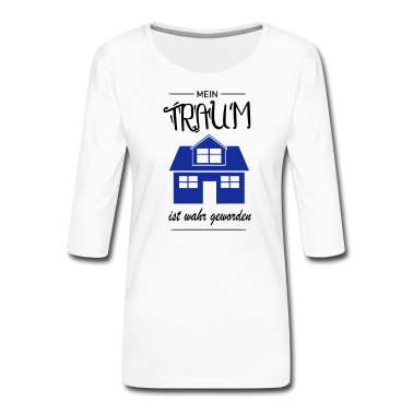 Einzug Langarmshirt - Mein Traumhaus Eigenheim Hausbau Bauherr Geschenk