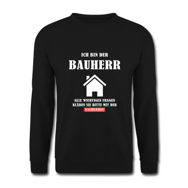 Einzug Pullover - Ich bin der Bauherr Geschenkidee zum Richtfest