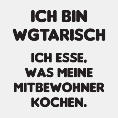 Motiv WG Vegetarisch Mitbewohner Geschenkidee Kochen