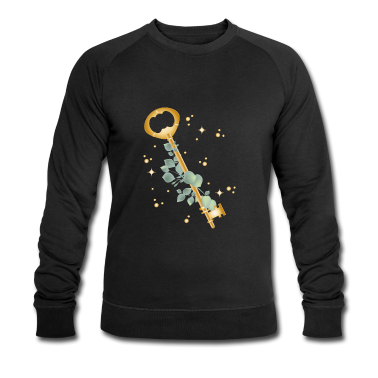 Einzug Pullover - Zauberhafter goldfarbener Schlüssel mit Eukalyptus