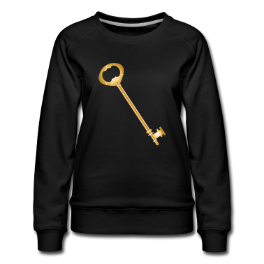 Einzug Pullover - Zauberhafter goldfarbener antiker Schlüssel