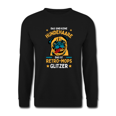 Einzug Pullover - Retro-Mops Hundebesitzer