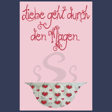 Motiv poster liebe geht durch den magen e 235