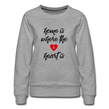 Einzug Pullover - Home is where the heart is Spruch Herz Zuhause