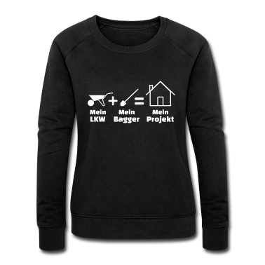 Einzug Pullover - Schubkarre Schaufel Haus Hausbau Bauherren Outfit