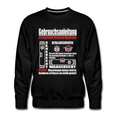 Einzug Pullover - Wasserwaage Handwerk Handwerker Spruch Fun Motiv