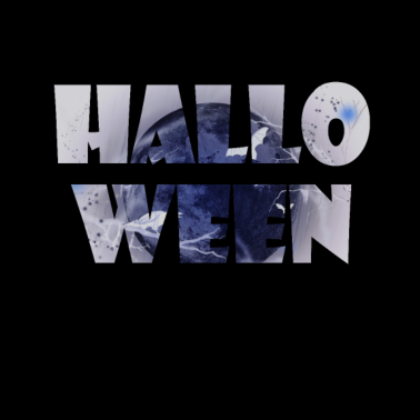 Motiv Halloween Schriftzug Gruselmond