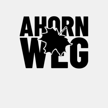 Motiv Ahornweg Straßennamen Shirt für Anwohner