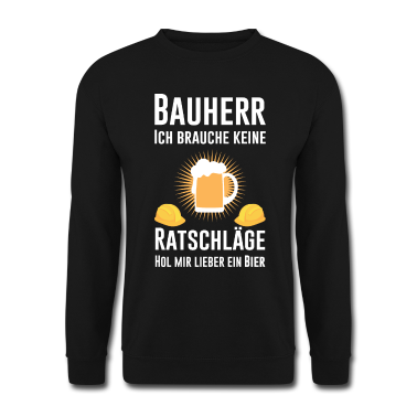 Einzug Pullover - Bauherr Richtfest Bier lustig Spruch Geschenkidee