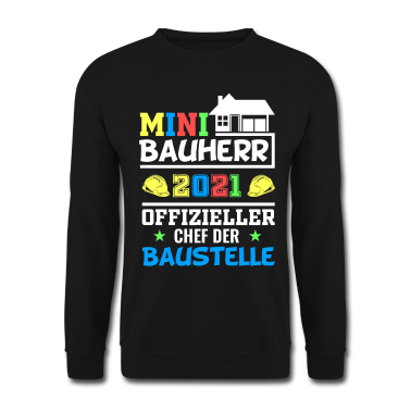 Einzug Pullover - Bauherr 2021 Sohn Junior Chef Baustelle Geschenk