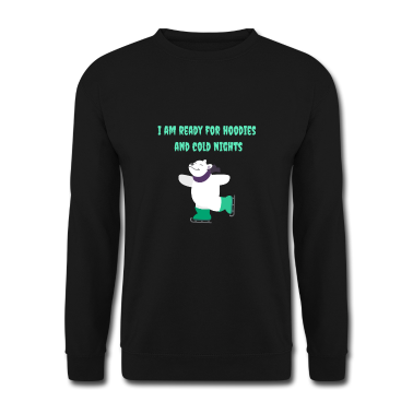 Einzug Pullover - Eisbär beim Schlittschuhlaufen - Winterdesign