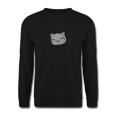 Einzug Pullover - Nemuri Neko, Schlafende Katze, grau