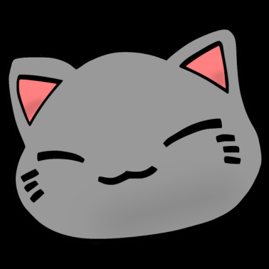 Motiv Nemuri Neko, Schlafende Katze, grau