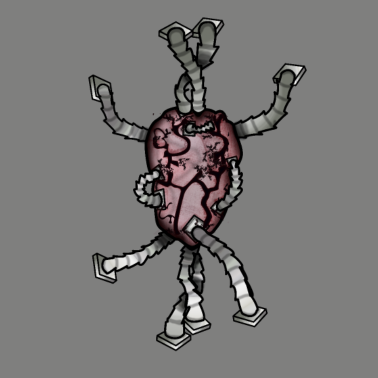 Motiv Herz-Maschine | Zukunft, Roboter & Biotechnologie