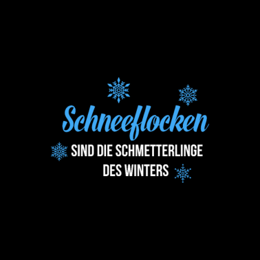 Motiv Schneeflocken sind die Schmetterlinge des Winters