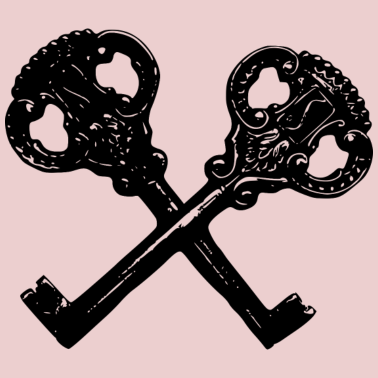 Motiv Antik Vintage Retro Wappen Schlüssel Motiv