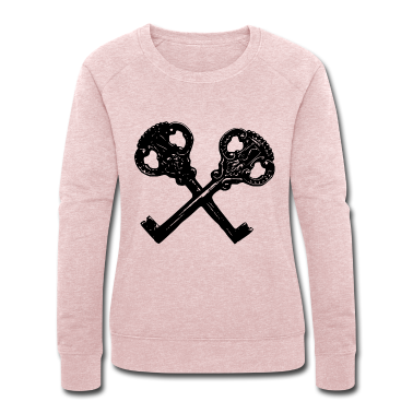 Einzug Pullover - Antik Vintage Retro Wappen Schlüssel Motiv