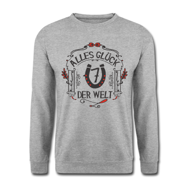 Einzug Pullover - GLÜCKSBRINGER - Alles Glück der Welt | Rot-Schwarz