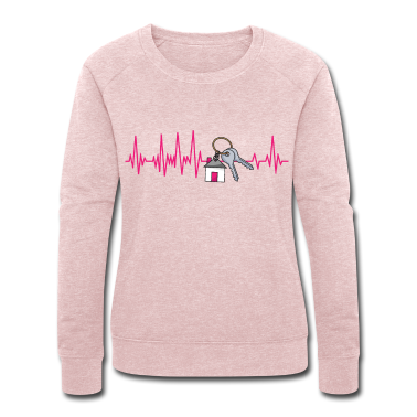 Einzug Pullover - Bauherrin EKG Herzschlag Hausbau Richtfest
