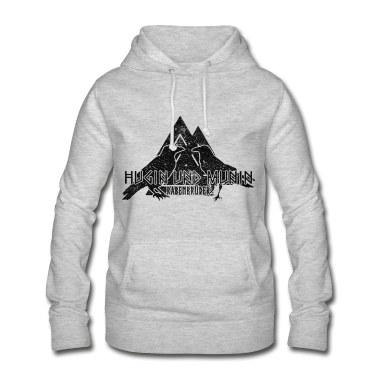 Einzug Hoodie - Rabenbrueder Hugin und Munin Odin Wotan