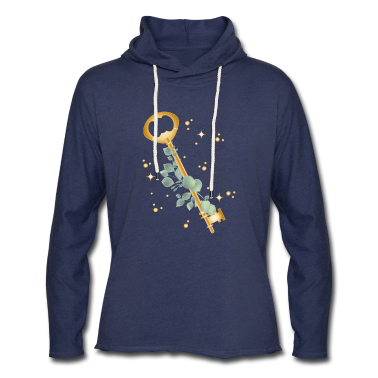 Einzug Hoodie - Zauberhafter goldfarbener Schlüssel mit Eukalyptus