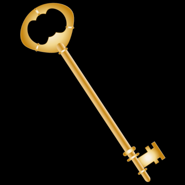 Motiv Zauberhafter goldfarbener antiker Schlüssel