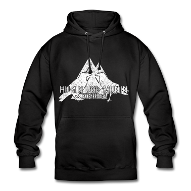 Einzug Hoodie - Rabenbrüder Hugin und Munin Odin