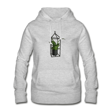 Einzug Hoodie - Pflanze in alter Laterne