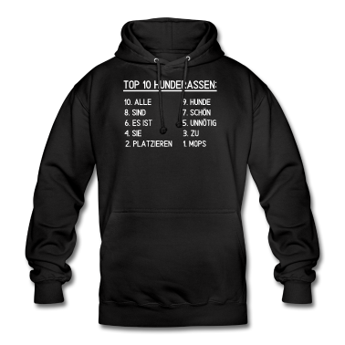Einzug Hoodie - Mops - Motiv für Mops-Besitzer