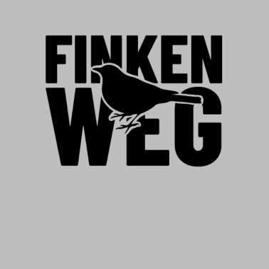 Motiv Finkenweg Straßennamen Shirt für Anwohner Geschenk