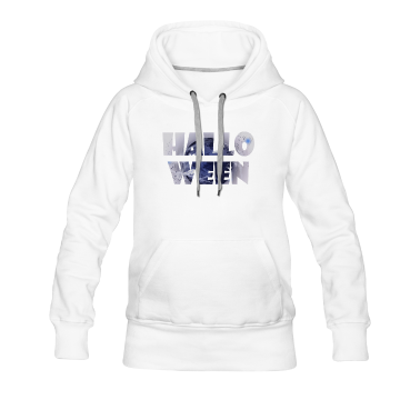 Einzug Hoodie - Halloween Schriftzug Gruselmond