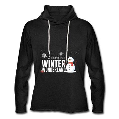 Einzug Hoodie - Wandern in einem Winterwunderland